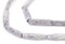 The Bead Chest Washed Grey Bone Beads - Full Strand of Fair Trade African Beads (Tube, Washed Grey)